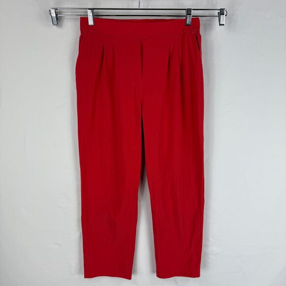 Lululemon Size 8 Your True Trouser High Rise Straight Crop Pant Carnation Red - Picture 1 of 12